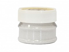 Glitter Powder, SNOW WHITE, 15g bottle