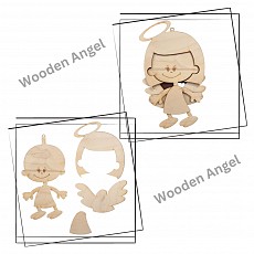 Large Wooden Angel - Option 6