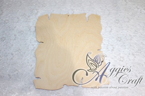 Small Wooden Plaque with 