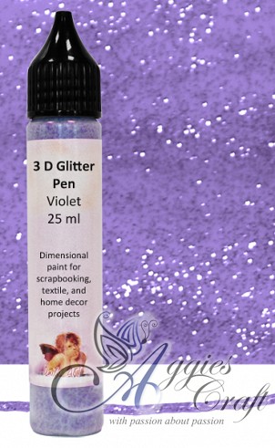 Daily Art 3D Glitter Pen, VIOLET 25ml