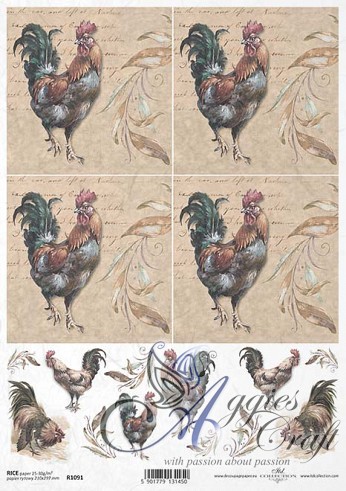 ITD Rice Decoupage Paper  Product Code R1091