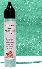 Daily Art 3D Glitter Pen, AQUAMARINE 25ml
