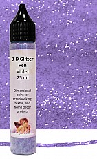 Daily Art 3D Glitter Pen, VIOLET 25ml