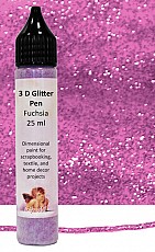 Daily Art 3D Glitter Pen, FUCHSIA 25ml
