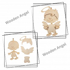 Large Wooden Angel - Option 1