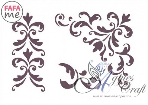 FaFaMe Stencil 15 x 21cm  Product Code SM033