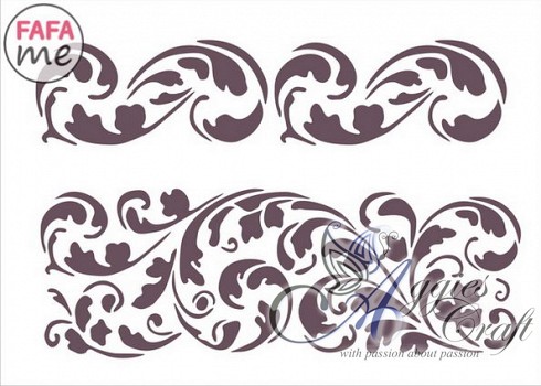 FaFaMe Stencil 15 x 21cm  Product Code SM029