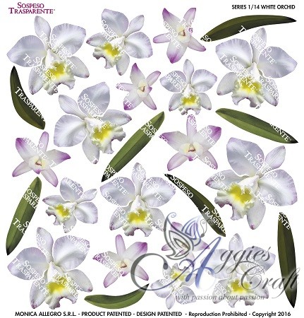 Sospeso Printed Foil, WHITE ORCHID