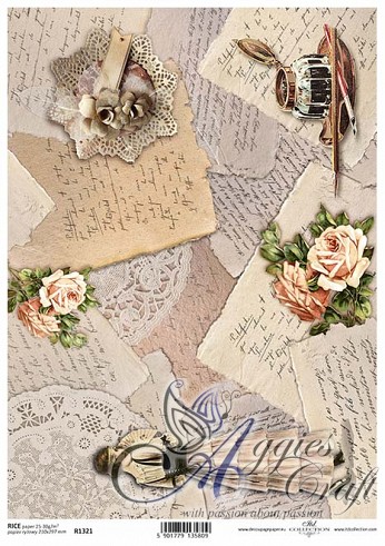 ITD Rice Decoupage Paper  Product Code R1321