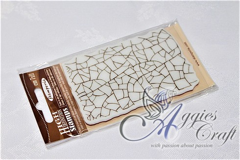 Stamperia Rubber Stamp with Crackle Effect