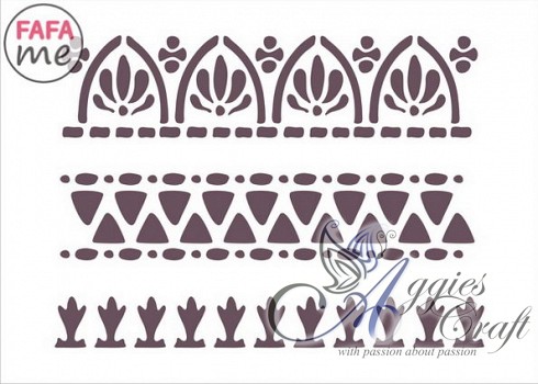 FaFaMe Stencil 15 x 21cm  Product Code SM107